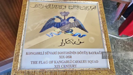 Bayraq Muzeyinin nadir eksponatları: Dövlət və döyüş bayraqlarındakı təsvirlərin mənası nədir? - Naxçıvandan REPORTAJ