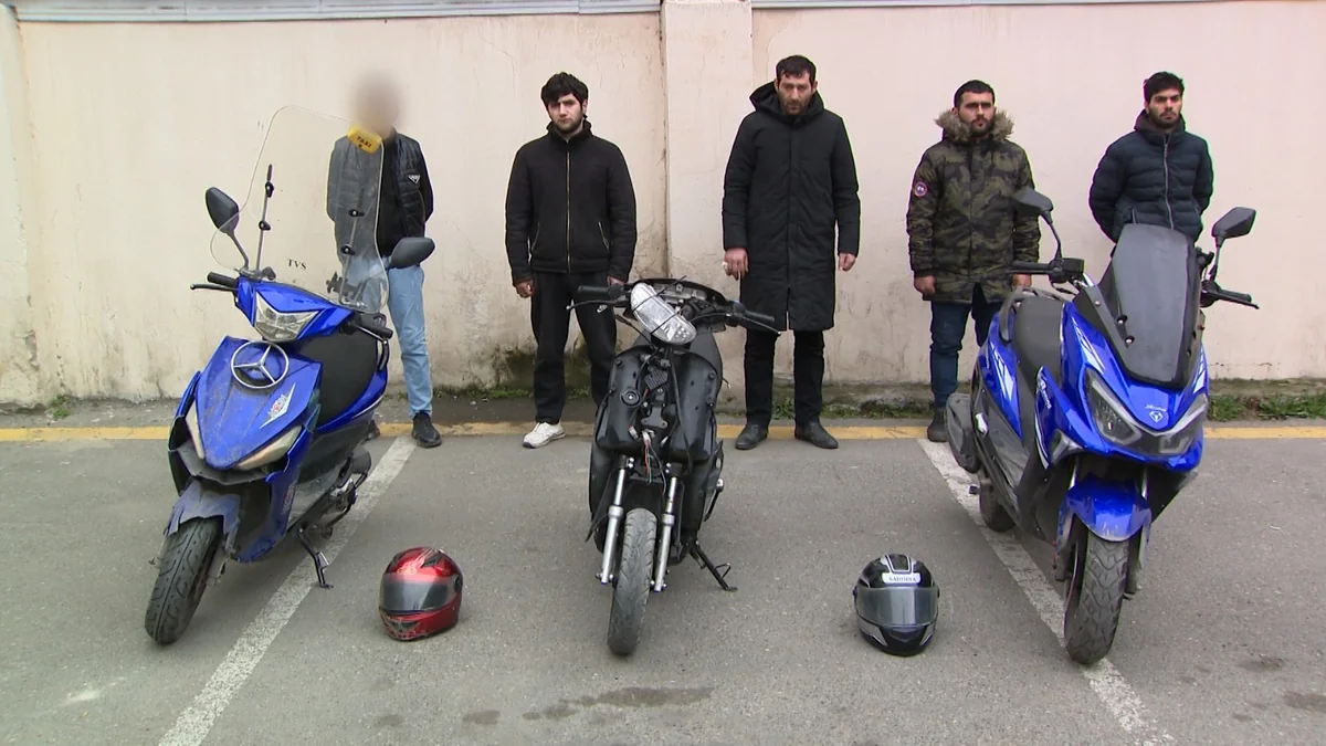 Binəqədidə mopedləri oğurlayan dəstə üzvləri tutulub