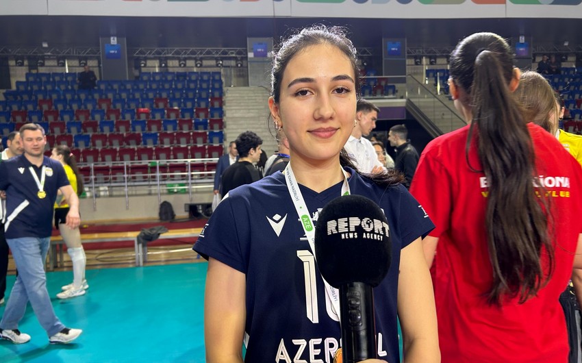 “Azərreyl”in voleybolçusu: Komanda yoldaşlarımla qürur duyuram