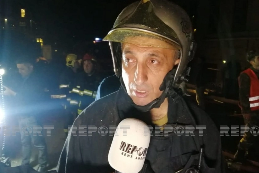 FHN: Partlayışın təsirindən hadisənin baş verdiyi mərtəbədə bütün mənzillər tamamilə dağılıb