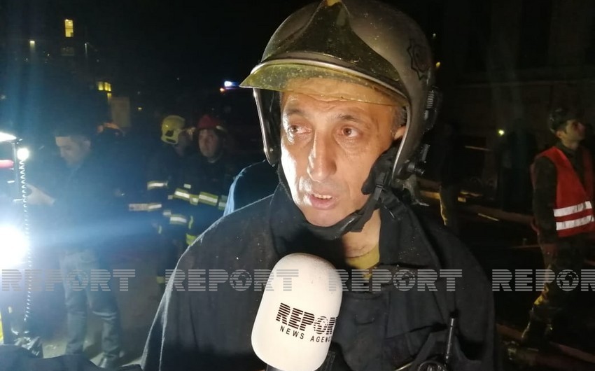 FHN: Partlayışın təsirindən hadisənin baş verdiyi mərtəbədə bütün mənzillər tamamilə dağılıb