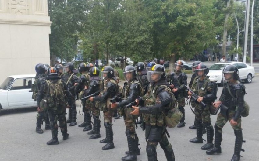 ​DİN: Mingəçevirdə 4 polis yaralanıb, 21 nəfər saxlanılıb
