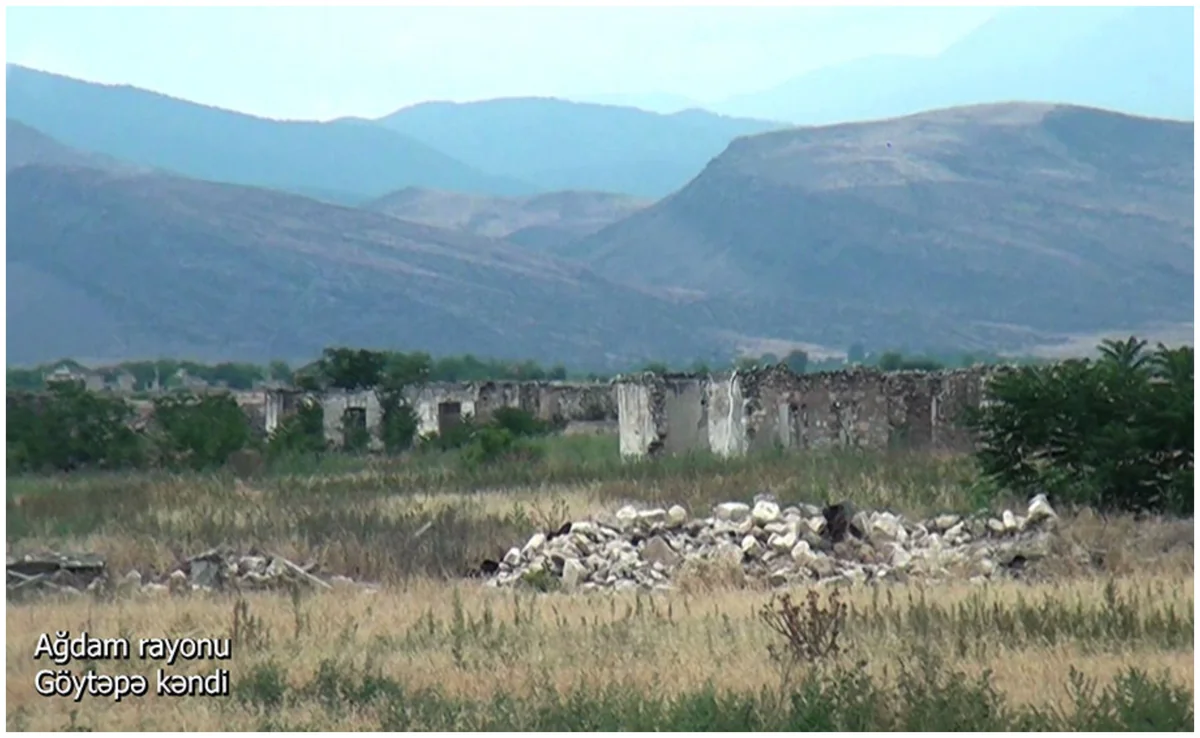 Footage from Goytepe village of Aghdam