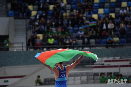 Azərbaycan Prezidenti İlham Əliyev yarışların final görüşünə baxıb - FOTO - YENİLƏNİB-6