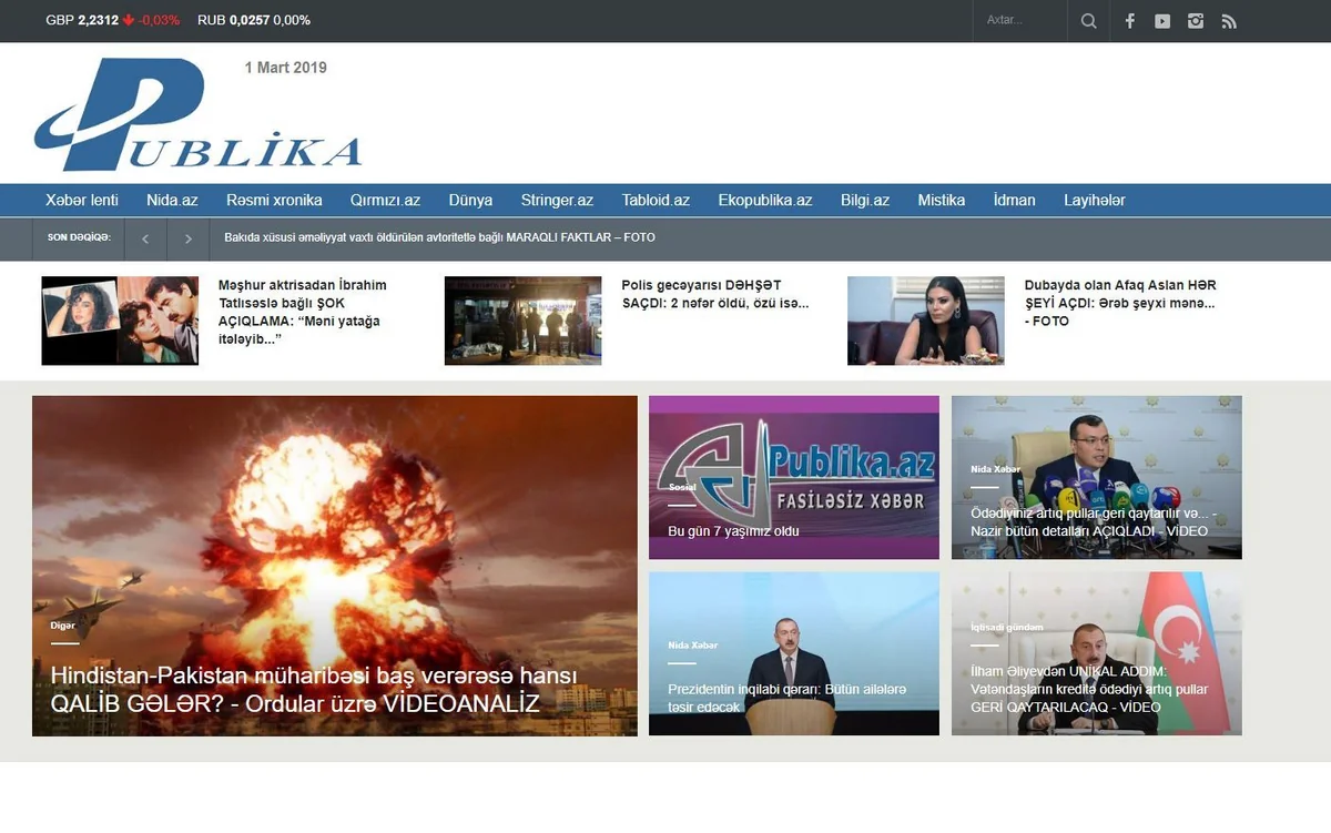 “Publika.az” və “Teleqraf.com”un 7 yaşı tamam olur