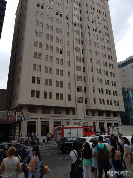 Caspian Plazada yanğın söndürülüb - YENİLƏNİB