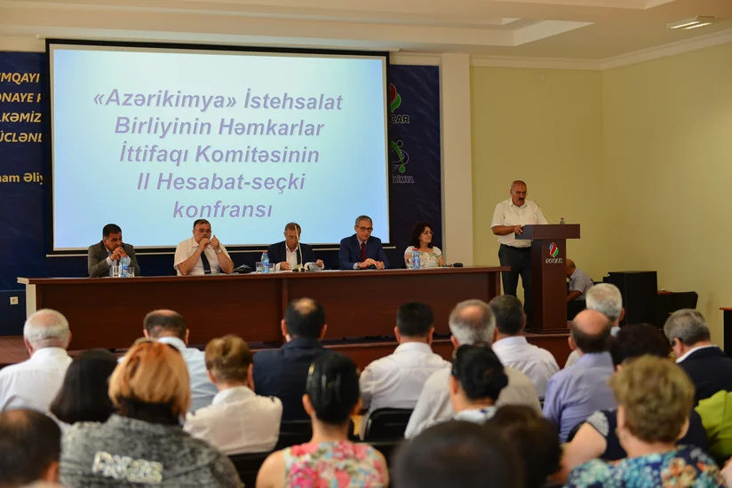 “Azərikimya”da Həmkarlar İttifaqı Komitəsinin II hesabat-seçki konfransı keçirilib