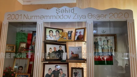 Kürdəmirdə Vətən müharibəsi şəhidinin xatirəsinə tikilən bulağın açılışı olub