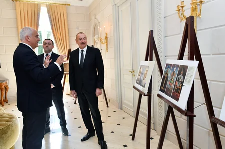 Azərbaycan Prezidenti və Gürcüstanın Baş naziri “Qarabağ xanlığının irsi” sərgisi ilə tanış olublar