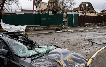Страшные кадры из города Буча, где были убиты сотни украинцев