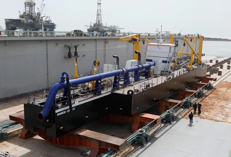 Azərbaycanda “Mühəndis Soltan Kazımov” gəmisi suya salınıb