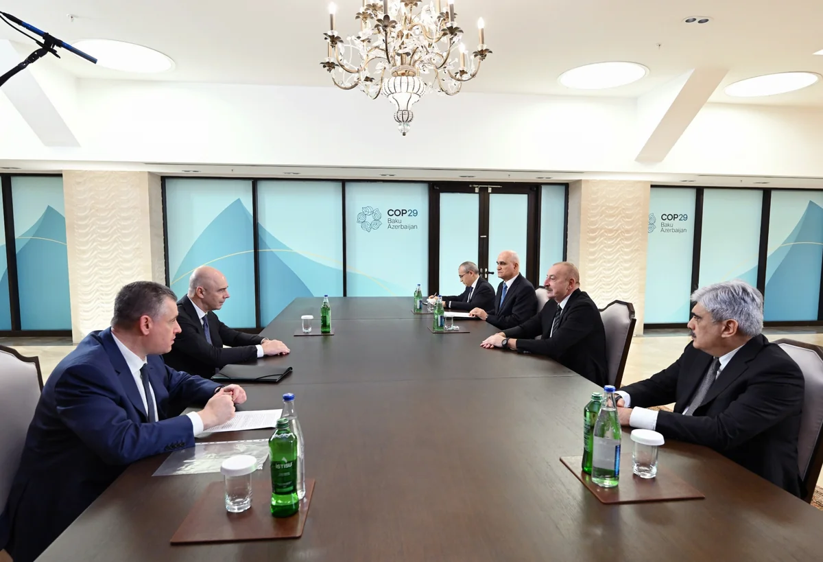 President Ilham Aliyev meets with Russian Finance Minister and Faction Leader in State Duma