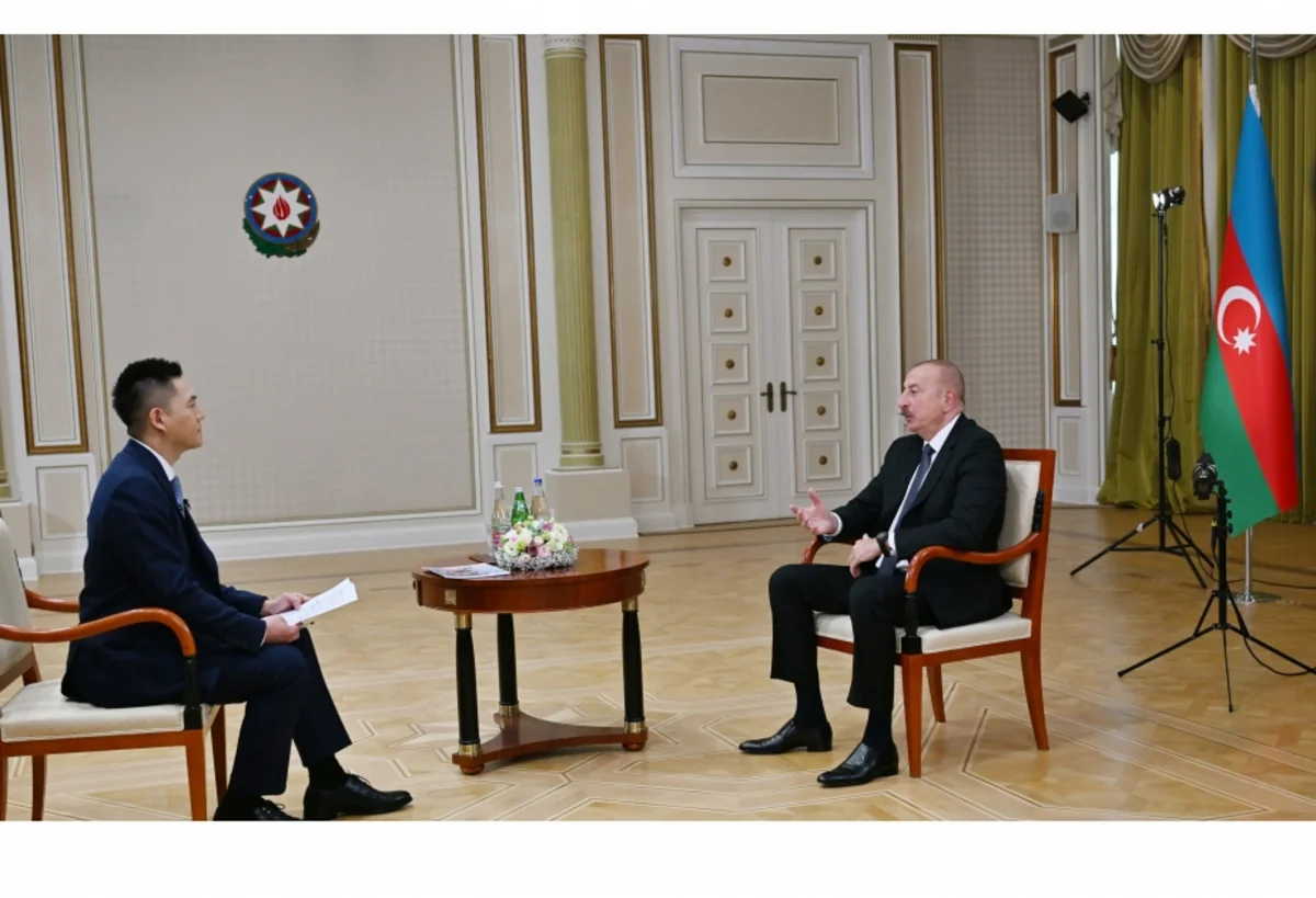 President of Azerbaijan Ilham Aliyev interviewed by China Media Group media corporation