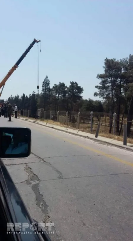 Bakı-Sumqayıt yolunda Shacman aşıb - FOTO