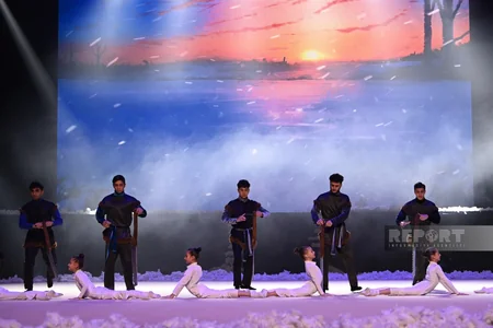 Azərbaycan Gimnastika Federasiyasının təşkilatçılığı ilə yeni il şousu keçirilib