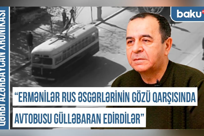 Xronika: Ermənilər rus əsgərlərinin gözü qarşısında avtobusu gülləbaran edirdilər