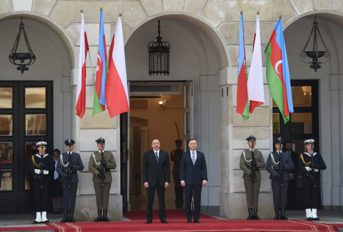 Official welcome ceremony held for President Ilham Aliyev in Warsaw