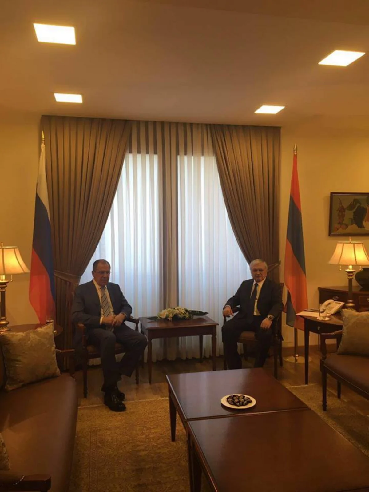 Russian Foreign Minister is on a visit to Armenia
