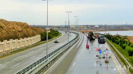 Zığ-Hava limanı avtomobil yolunda təmir-bərpa işləri aparılır