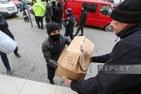 В Баку продолжается сбор помощи пострадавшим от землетрясения в Турции