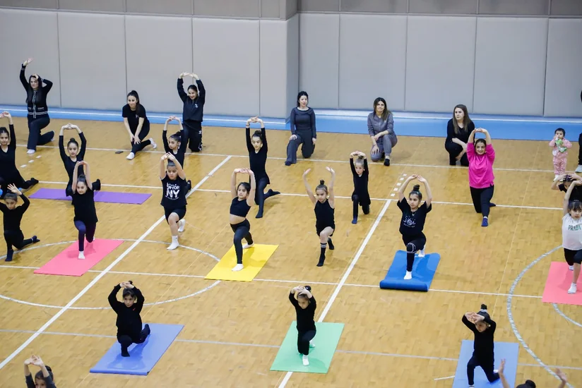 Naxçıvanda gimnastlar üçün ustad dərsi keçirilib