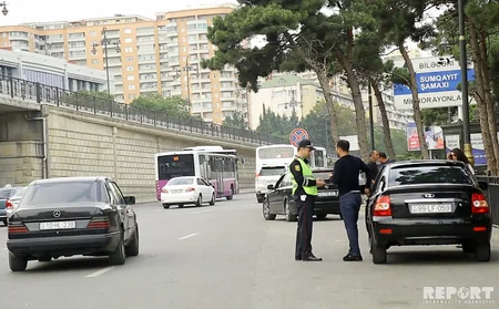 DYP Bakıda reyd keçirib, 50-yə yaxın sürücü barədə inzibati tədbir görülüb - FOTO - VİDEO