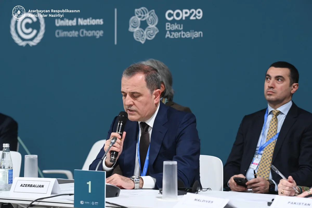 Jeyhun Bayramov speaks at high-level roundtable on climate finance