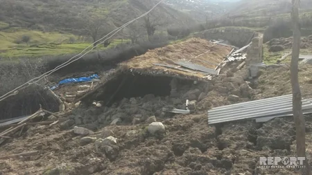 Şabranda sürüşmə baş verib, 5 evə ziyan dəyib - FOTO - VİDEO