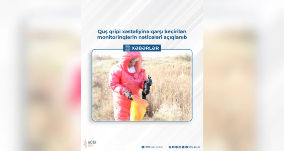 АПБА не выявил возбудителей птичьего гриппа  в Азербайджане