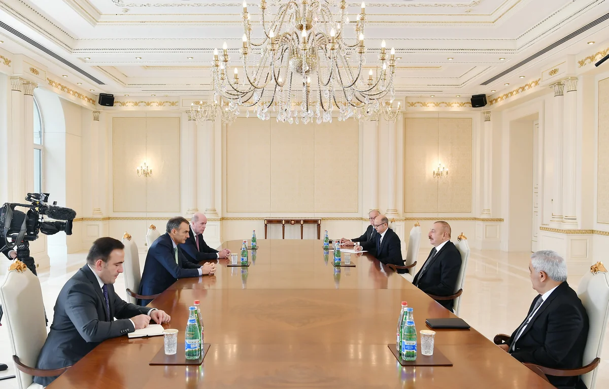 Azerbaijani President Ilham Aliyev meets BP chief executive officer
