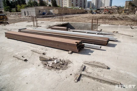 Xətai sakinləri tikintidən şikayətlənirlər - FOTO