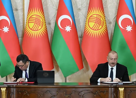 Azerbaijan, Kyrgyzstan sign documents - UPDATED