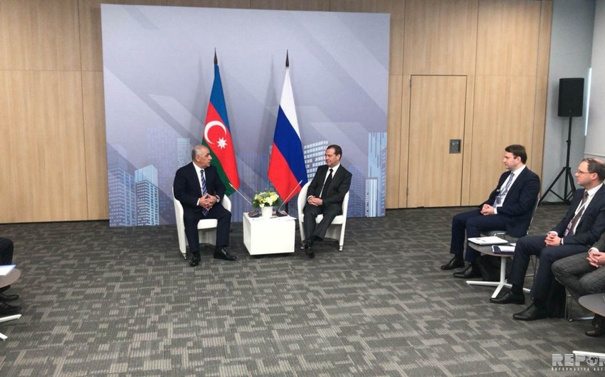 Əli Əsədov Dmitri Medvedevlə görüşüb