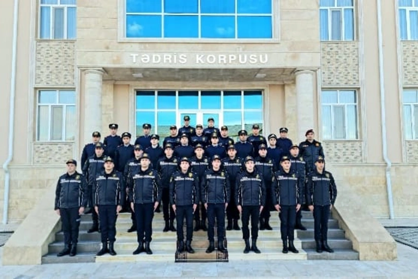 Naxçıvanda 32 gəncin polis sıralarına qəbul edilməsi ilə əlaqədar andiçmə mərasimi keçirilib