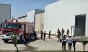 На текстильной фабрике в Сумгайыте начался пожар