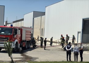 Sumqayıtda tekstil fabrikindəki yanğın söndürülüb - YENİLƏNİB