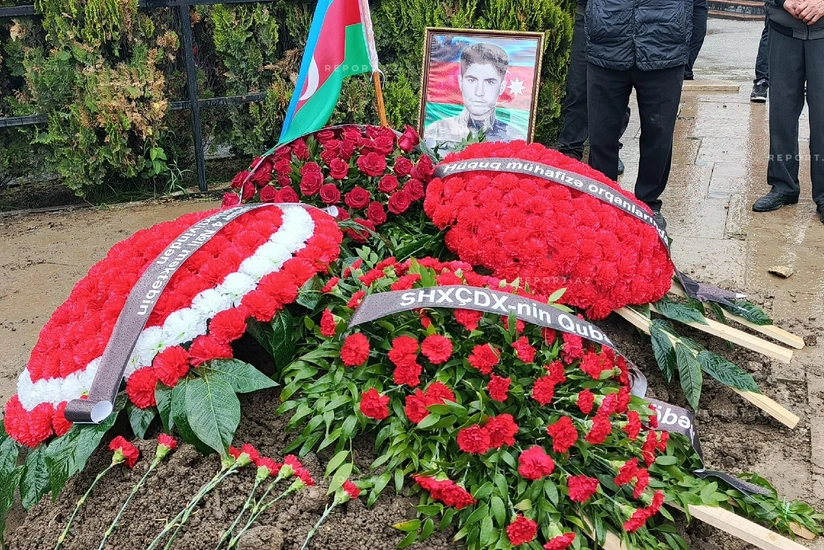 Qubada Birinci Qarabağ müharibəsinin şəhidi Elşən Ərzumanov dəfn edilib - YENİLƏNİB