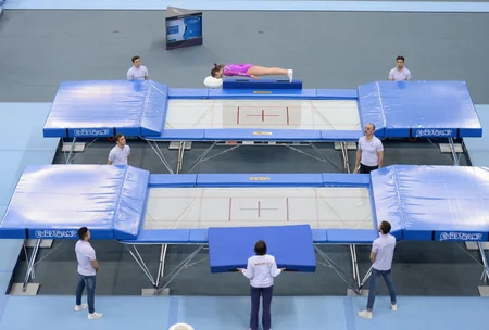 Batut gimnastikası, ikili mini-batut və tamblinq üzrə 26-cı Avropa çempionatının ilk qalibləri müəyyənləşib
