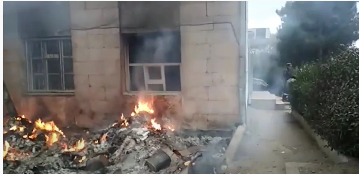 First firefighting operation in our liberated lands