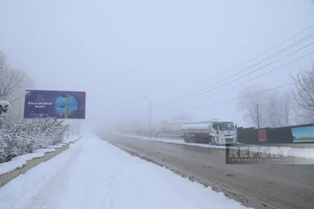 Şuşada mövsümün növbəti qar yağışı - FOTOREPORTAJ 