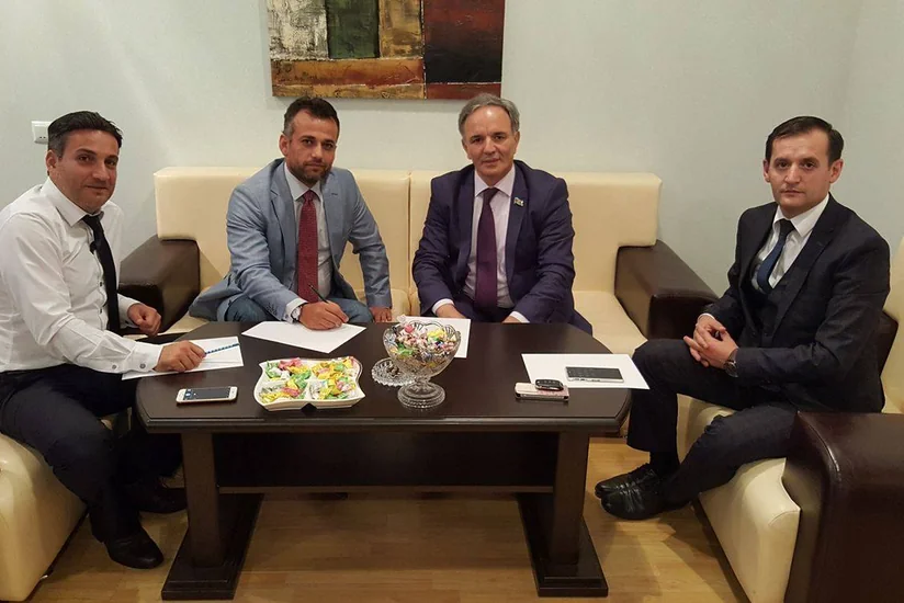 Mətbuat Şurasında Şimali Kipr Türk Cümhuriyyətindən olan nümayəndələrlə görüş keçirilib