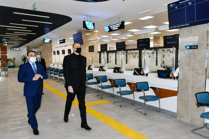 President Aliyev attends opening of Ganja Regional ASAN Service Center