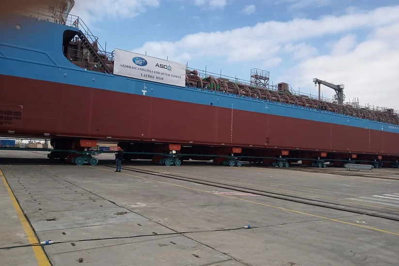 “Laçın” neftdaşıyan tankerinin suya salınma mərasimi keçirilib