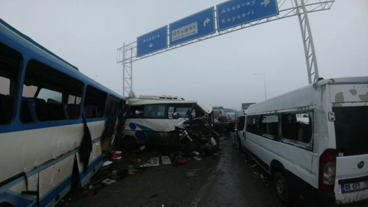 40 vehicles pileup in Turkey: 2 dead