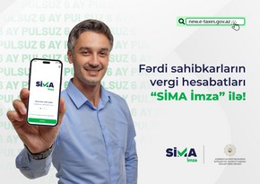 “SİMA İmza” Vergi portalının fərdi sahibkar xidmətlərinə tam inteqrasiya edildi 