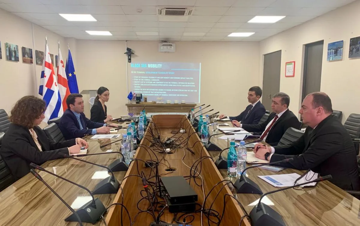 Delegation of Azerbaijan's State Maritime and Port Agency visiting Georgia