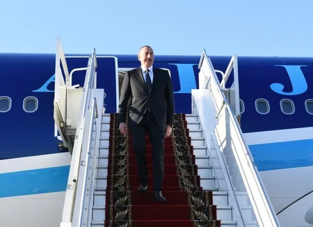 Prezident İlham Əliyev Rusiyada işgüzar səfərdədir