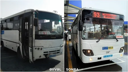 Bakıda 71 və 93 nömrəli marşrut xətlərində avtobuslar yenilənib