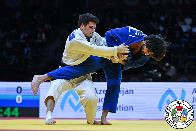 “Böyük Dəbilqə”: Azərbaycan cüdoçusu bürünc medal uğrunda görüşdə uduzub - YENİLƏNİB