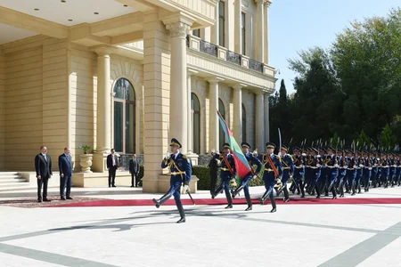 Rəcəb Tayyib Ərdoğanın rəsmi qarşılanma mərasimi olub